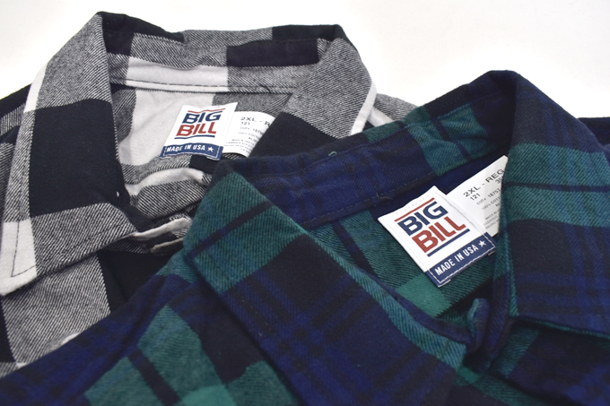 BIG BILL SILHOUETTE Premium Flannel Work Shirt-BIG