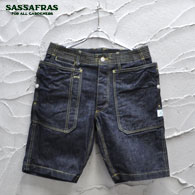 SASSAFRAS Fall Leaf Sprayer Pants1/2(13.5oz Denim)