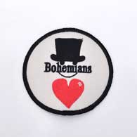 Bohemians Love & Hat Smile Iron On Patches