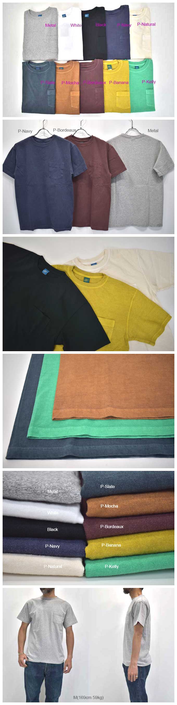 S/S Crew Neck Pocket T-Shirts / 10 color | GOOD ON（グッドオン