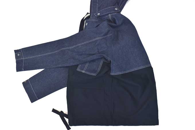 Nigel Cabourn 【LYBRO】Hooded Chore Jacket Split(Japanese Denim/Moleskin) 