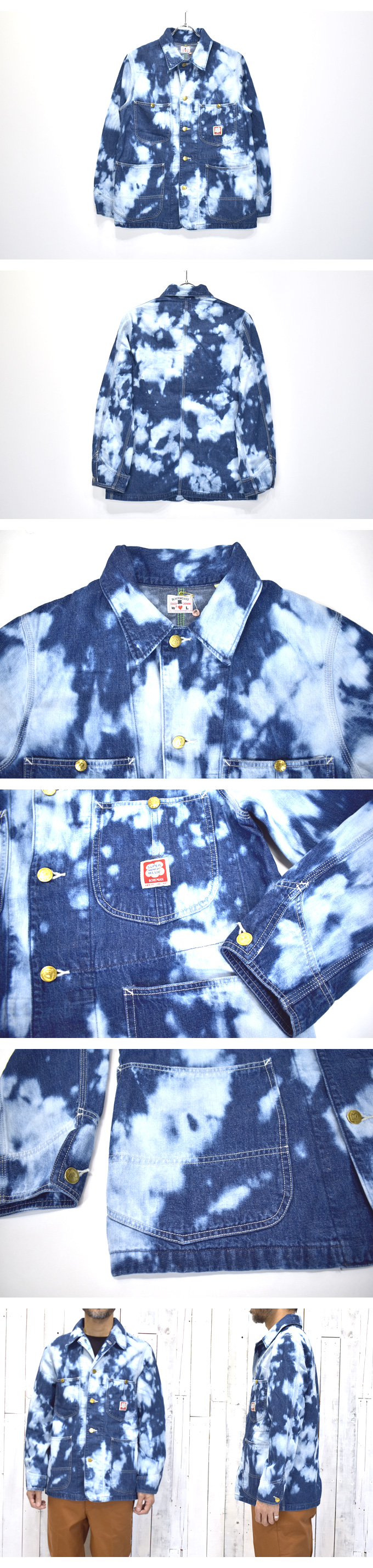 Bohemians CA Jac(Denim Cumulo Wash) 【返品・交換不可】