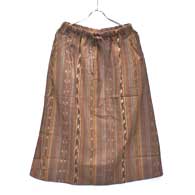South2 West8 String Skirt (Cotton Cloth/Ikat Pattern)【返品・交換不可】 