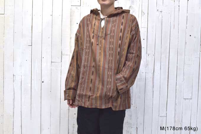 South2 West8 Mexican Parka (Cotton Cloth / Ikat Pattern)【返品・交換不可】