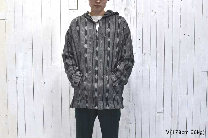 South2 West8 Mexican Parka (Cotton Cloth / Ikat Pattern)【返品・交換不可】