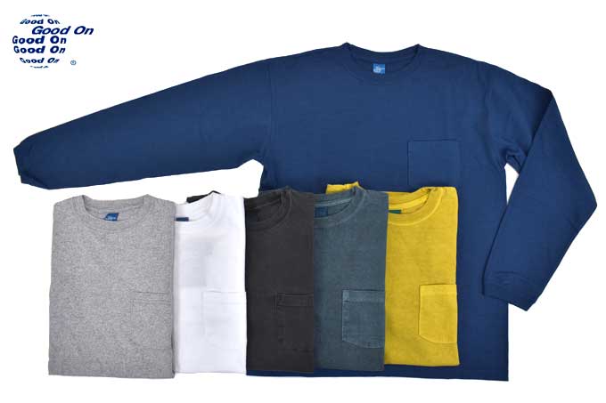 GOOD ON L/S Pocket Crew Neck T-Shirts