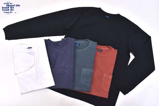 GOOD ON L/S Pocket Crew Neck T-Shirts