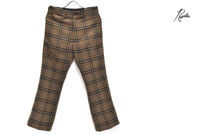 Needles F.P.Boot-cut Trouser(Plaid Tweed)【返品・交換不可】