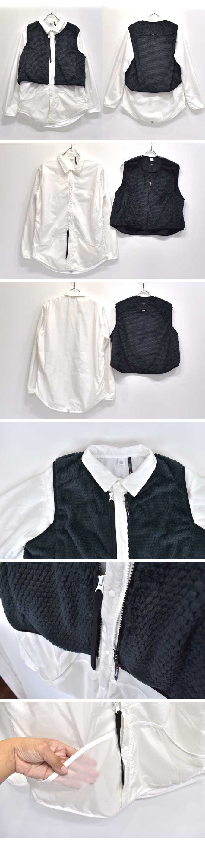 alk phenix convex liner shirt + convex vest /(cubetex x POLARTEC® α)