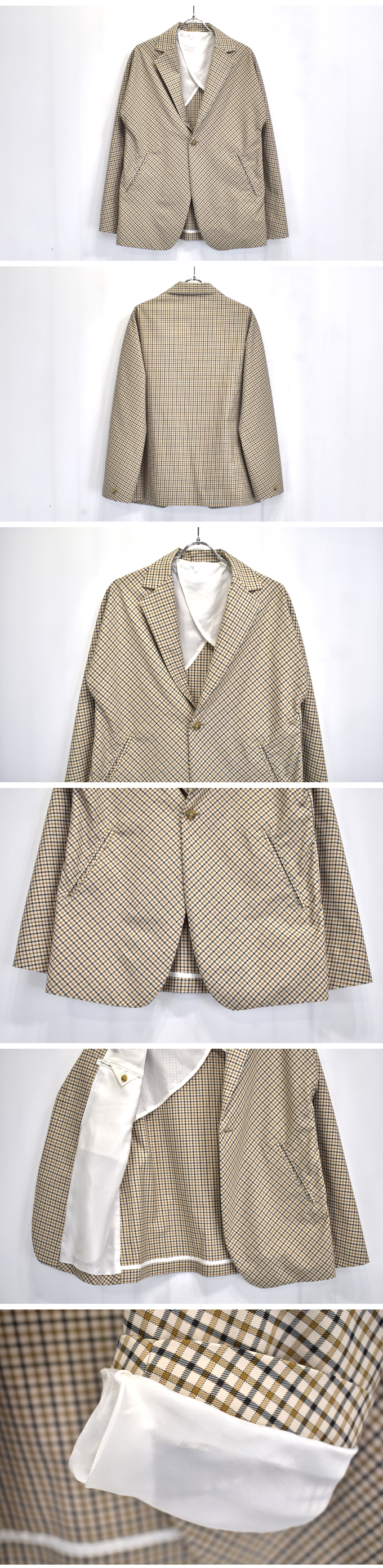 Needles MILES JACKET - PE/C GABARDINE PLAID