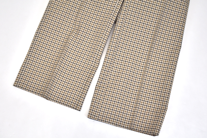 Needles SIDE TAB TROUSER - PE/C GABARDINE PLAID