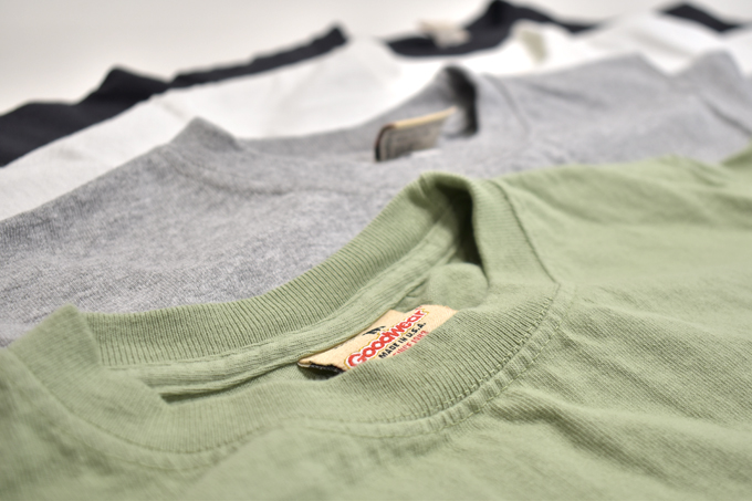 GOOD WEAR L/S POCKET TEE