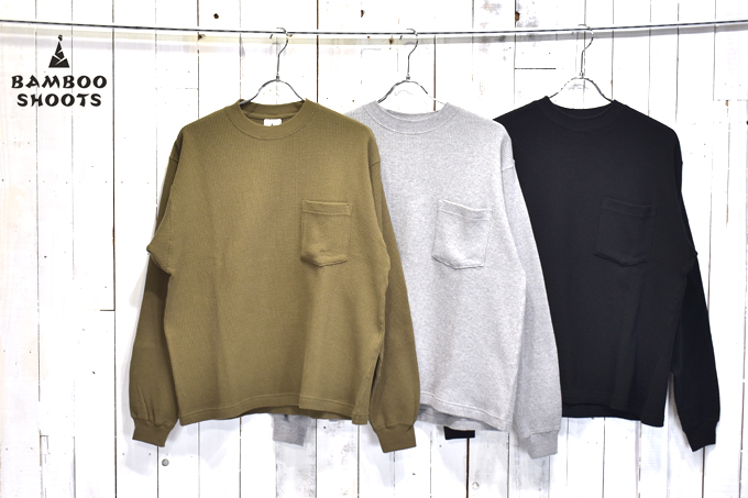 BAMBOO SHOOTS  L/S THERMAL POCKET TEE