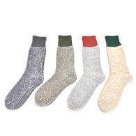 Rototo DOUBLE FACE CREW SOCKS "SILK&COTTON"