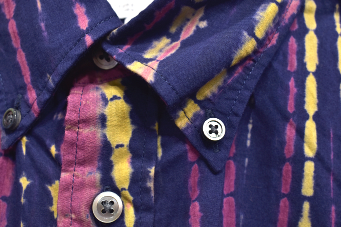 ENGINEERED GARMENTS 19 Century BD Shirt - Lawn Batik 【返品・交換不可】Stripe