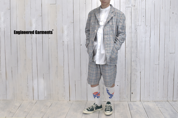 NB Jacket-CP Glen Plaid　【返品・交換不可】 / Navy/Green/Orange