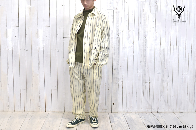 HUNTING SHIRT - IKAT ARROW / White | South2 West8（サウスツー