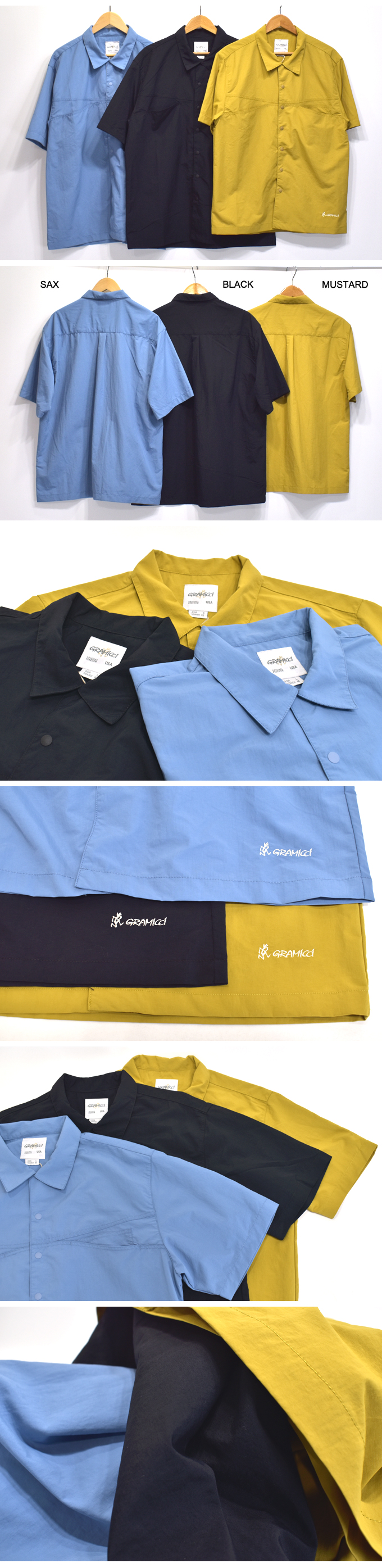 Gramicci SHELL CAMP SHIRTS