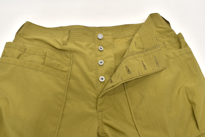 SASSAFRAS Whole Hole pants 1/2 Nylon Ripstop