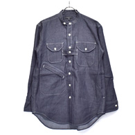 ENGINEERED GARMENTS BANDED COLLAR SHIRT - TWILL SHIRTING