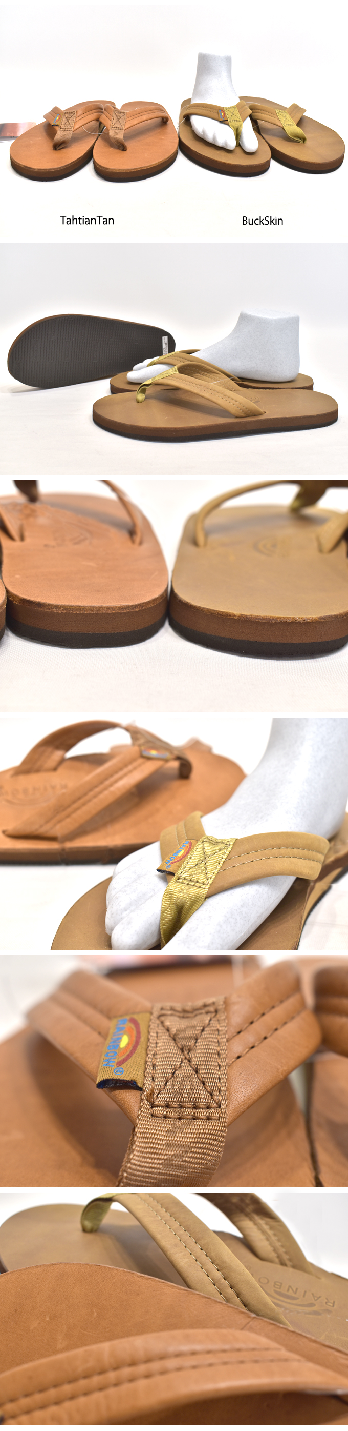 Rainbow Sandals Single Layer Luxury Leather(301ALL)