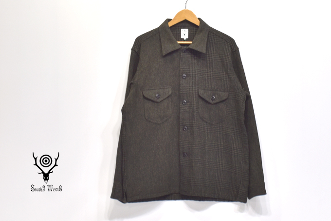 South2 West8 SMOKEY SHIRT - TWEED / CRAZY PATTERN