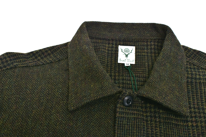 South2 West8 SMOKEY SHIRT - TWEED / CRAZY PATTERN