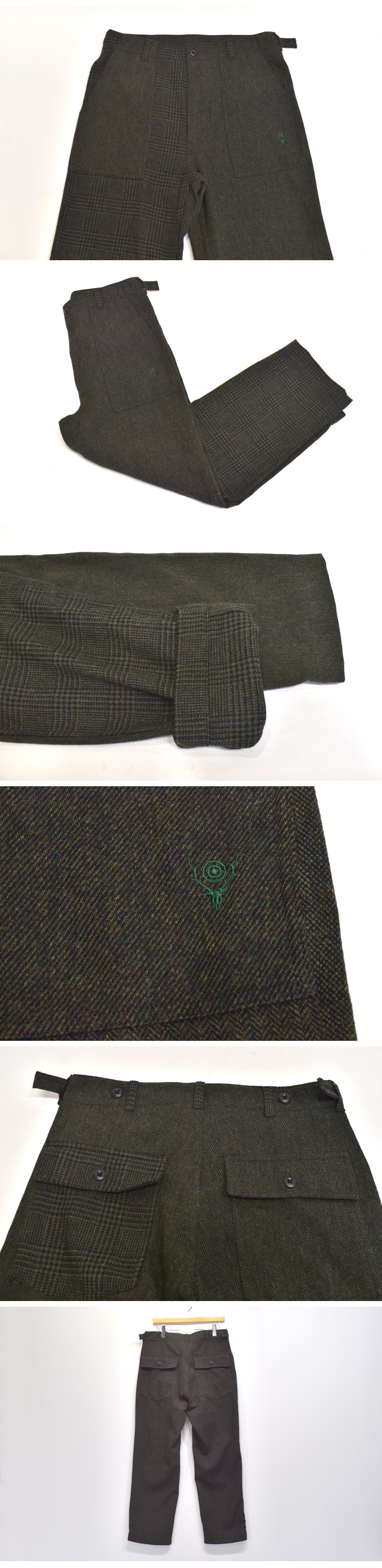 South2 West8 FATIGUE PANT - TWEED / CRAZY PATTERN