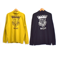 TIGRE BROCANTE Roar TB モックネック ベニスビーチ リブL/S T