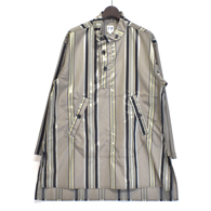 AIE MDL SHIRT - POLYESTER MULTI WIDE STRIPE