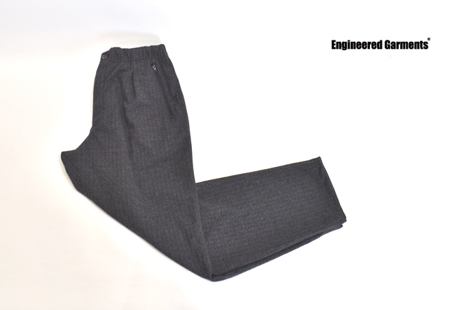 Jog Pant-Stretch Knit Herringbone / Charcoal