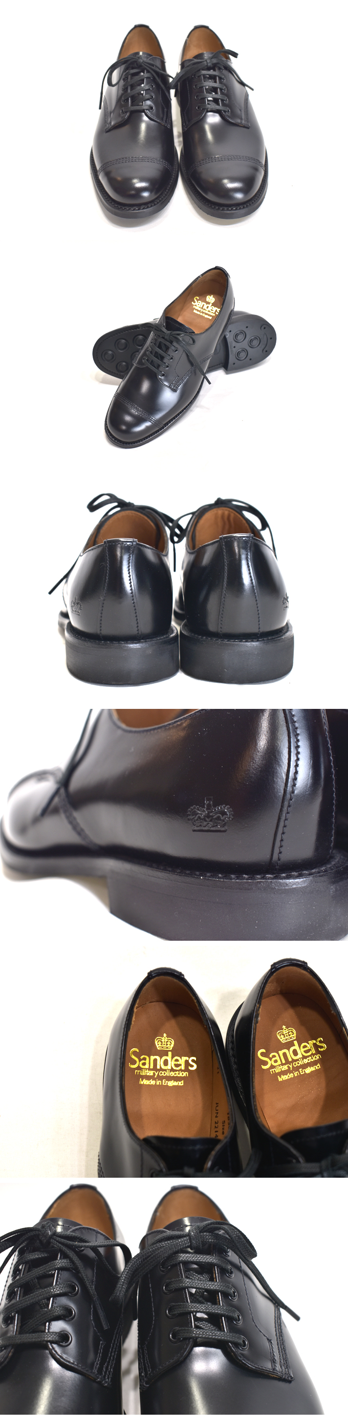 SANDERS Female Military Derby Shoe-266(1830B)