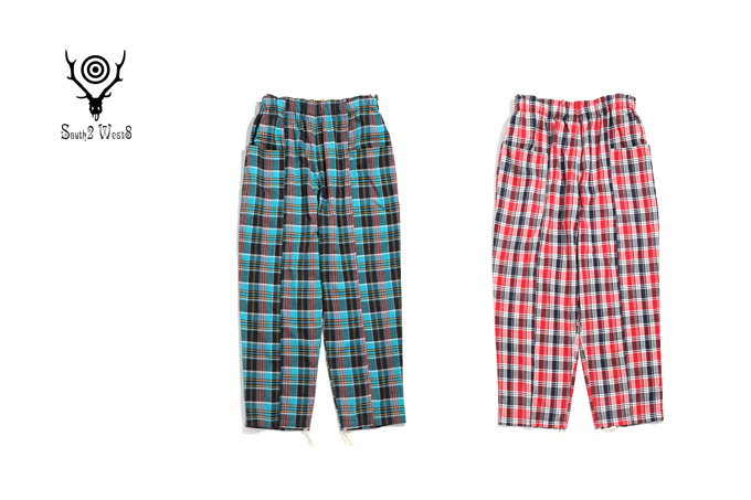 South2 West8 ARMY STRING PANT - MADRAS PLAID