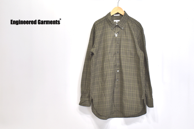 19 CENTURY BD SHIRT - COTTON MADRAS CHECK / Olive / Brown