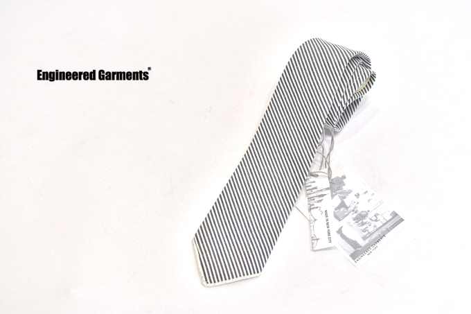 ENGINEERED GARMENTS Neck Tie - Seersucker Stripe