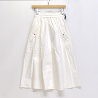 WILD THINGS SHELTECH DENIM FLARE SKIRT