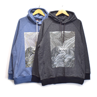 Nanga ECO HYBRID CONTOUR MAP LOGO SWEAT HOODIE【返品・交換不可】