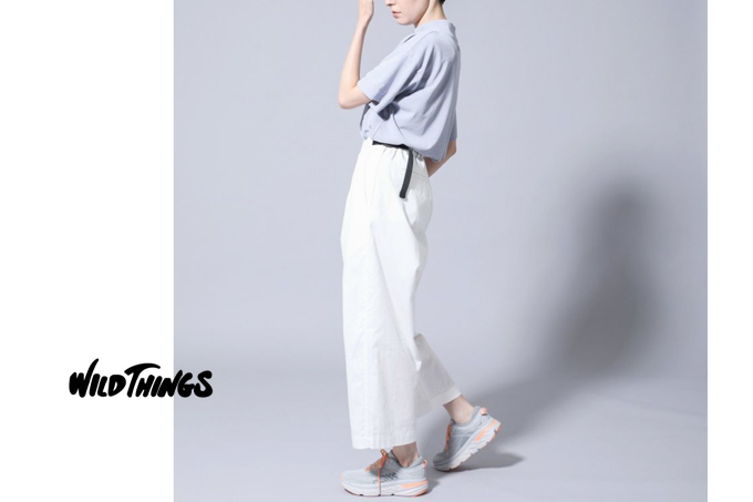 WILD THINGS SHELTECH DENIM TUCK WIDE PANTS