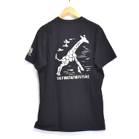 ENGINEERED GARMENTS Printed Cross Crew Neck T-shirt-Giraffe