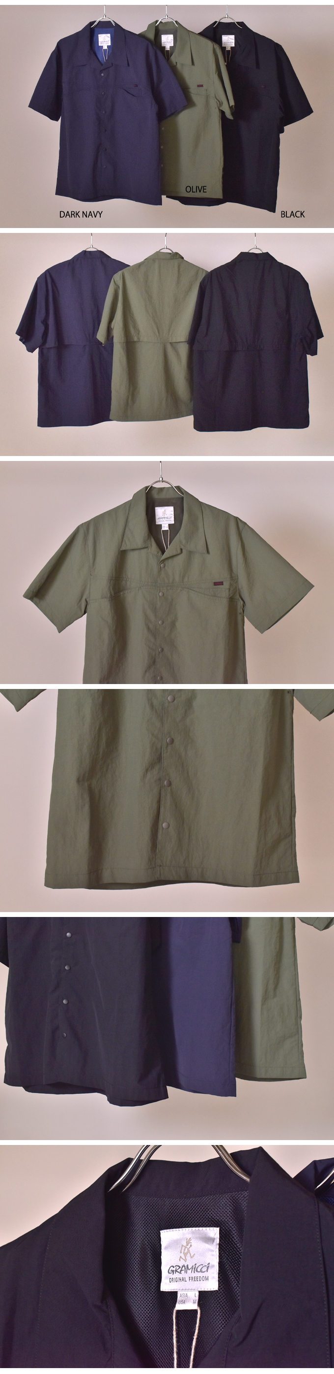 【semoh】Nylon Short Sleeve Shirt 3