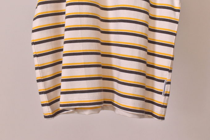 BAMBOO SHOOTS MULTI STRIPE POCKET T-SHIRT