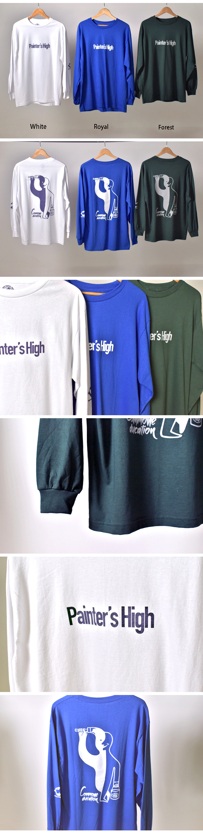 COMMON EDUCATION L/S TEE “painter’s high”