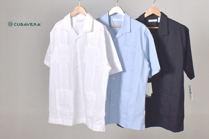 CUBAVERA AUTHENTIC EMBROIDERED GUAYABERA SHIRT