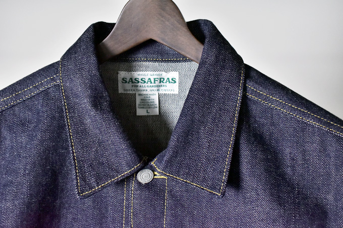 SASSAFRAS Gardener R Jacket 14oz Denim