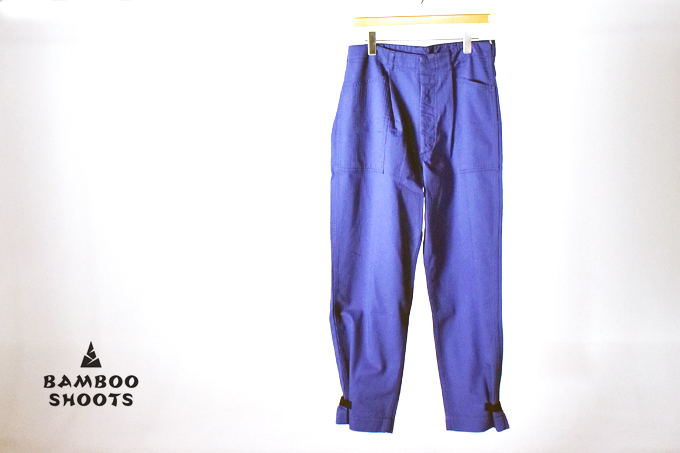 BAMBOO SHOOTS PLEATED FIELD TROUSERS- HERRINGBONE