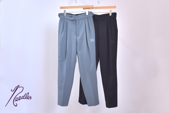 Needles TUCKED SIDE TAB TROUSER - PE/R/PU DOUBLE CLOTH
