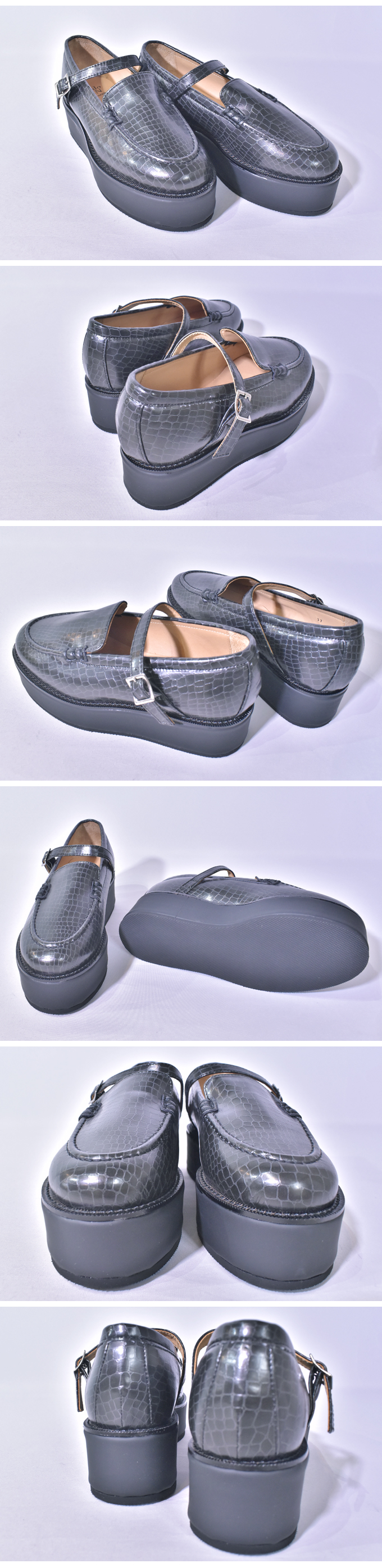 Rhodolirion LOAFER PLATFORM - EMBOSSING SYNTHETIC LEATHER　【返品・交換不可】