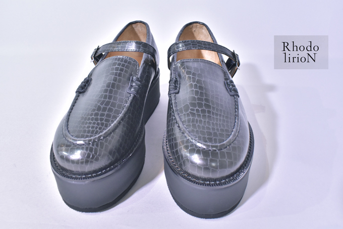 Rhodolirion LOAFER PLATFORM - EMBOSSING SYNTHETIC LEATHER　【返品・交換不可】