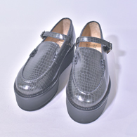 Rhodolirion LOAFER PLATFORM - EMBOSSING SYNTHETIC LEATHER
