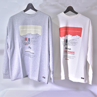 Nanga ECO HYBRID CAMPING MANNERS PRINT L/S TEE